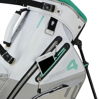 Big Max Aqua Hybrid 4 Standbag, weiss/grau/minze