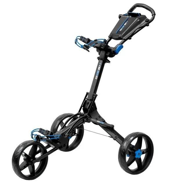 Ezeglide Bolt 2 + Easy Opening Golf Trolley, schwarz/blau