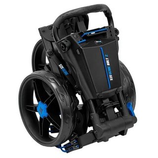Ezeglide Bolt 2 + Easy Opening Golf Trolley, schwarz/blau