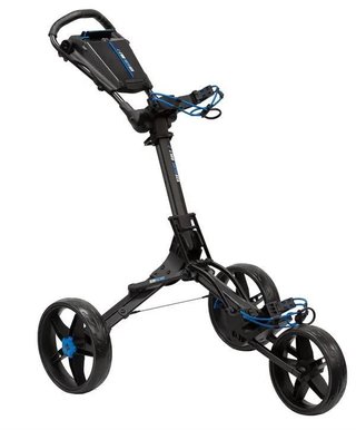 Ezeglide Bolt 2 + Easy Opening Golf Trolley, schwarz/blau