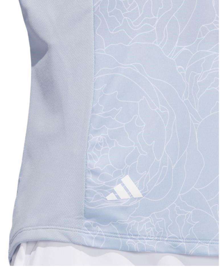 Adidas Essentials Printed Mock Langarmshirt für Frauen, wonder blue
