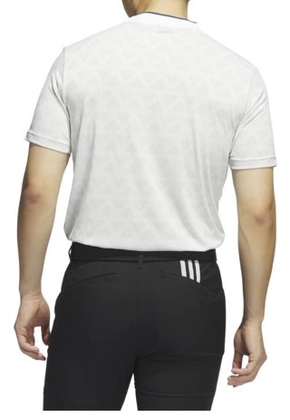 Adidas Adi Jacquard Herren Poloshirt, grau/weiss