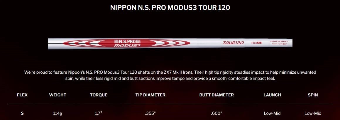 Srixon ZX7 Mk II Herren Eisen, Stahl