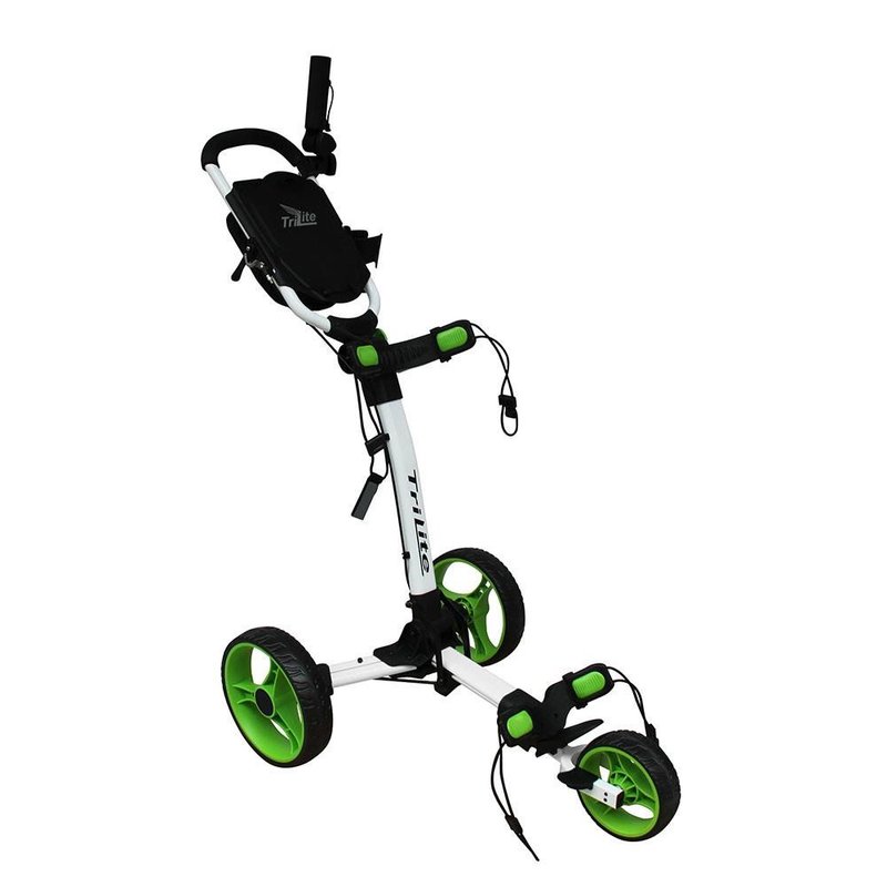 Axglo TriLite Golftrolley, weiss/grün