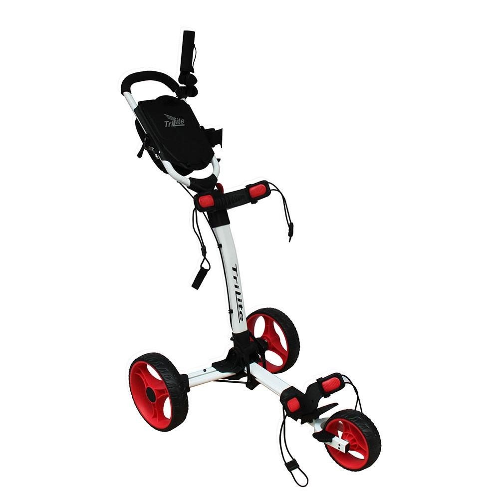 Axglo TriLite Golftrolley, weiss/rot