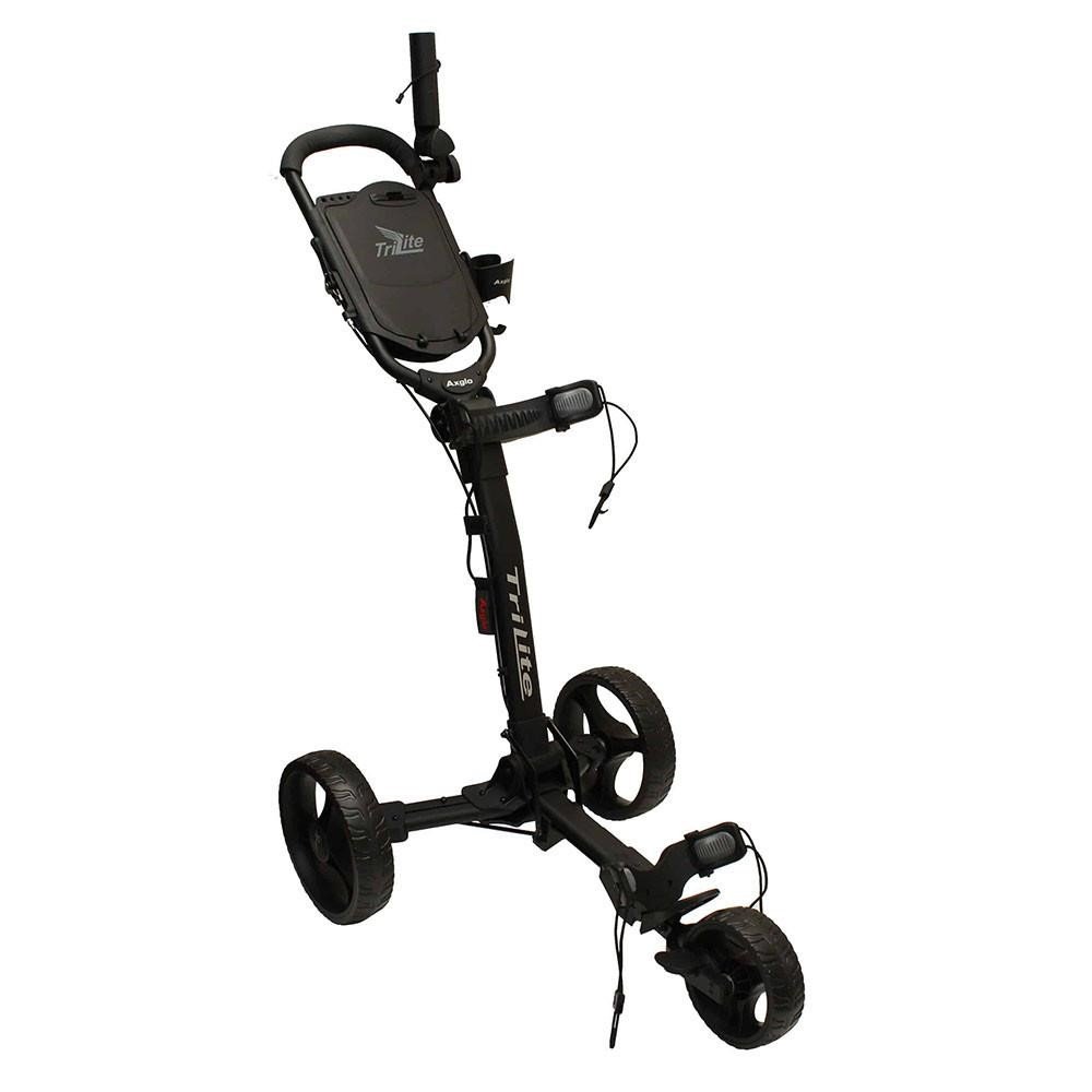 Axglo TriLite Golftrolley, schwarz/schwarz