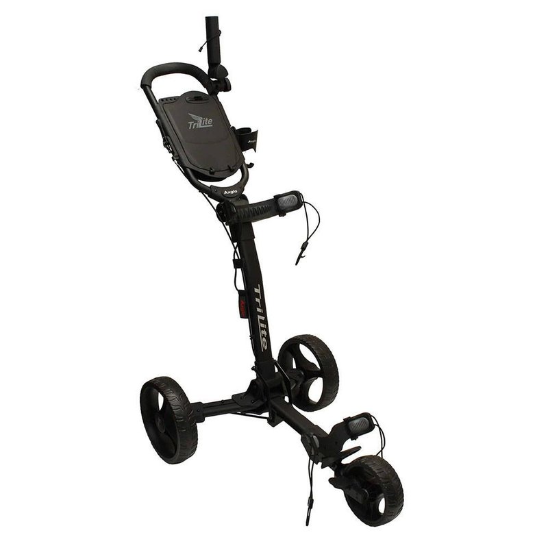 Axglo TriLite Golftrolley, schwarz/schwarz