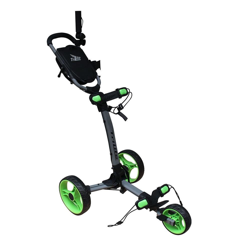 Axglo Trilite Golftrolley, grau/grün