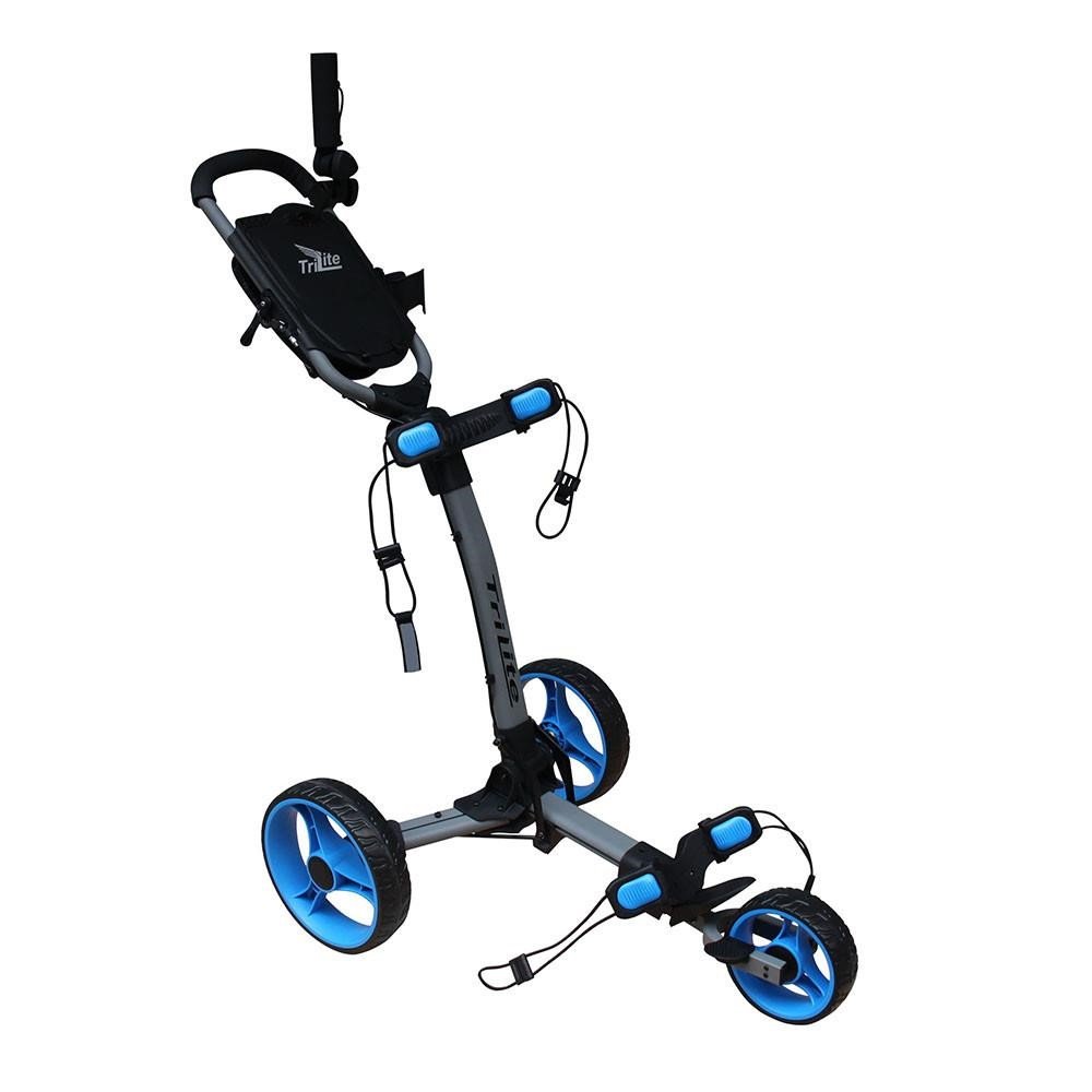 Axglo Trilite Golftrolley, grau/blau