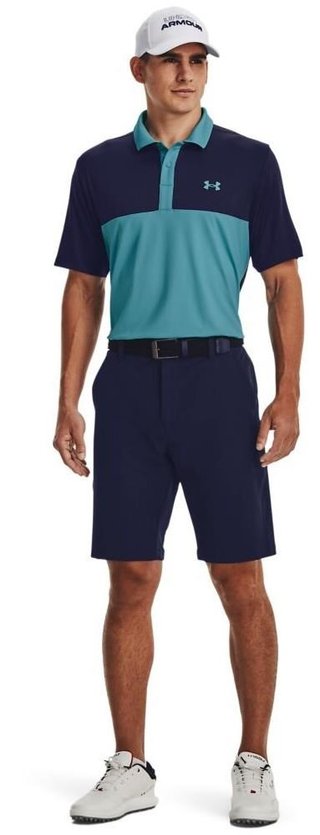 Under Armour Perf 3.0 Color Block Herren Polo, glacier blue