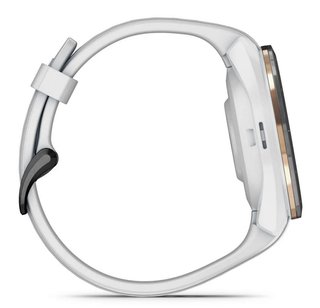 Garmin Approach S70 42mm GPS-Uhr, schwarze Keramiklünette / weißes Silikonarmband
