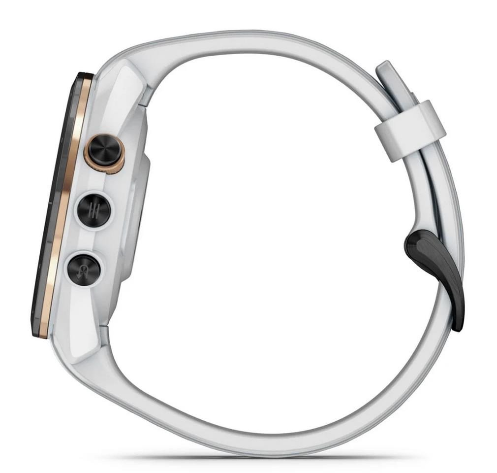 Garmin Approach S70 42mm GPS-Uhr, schwarze Keramiklünette / weißes Silikonarmband