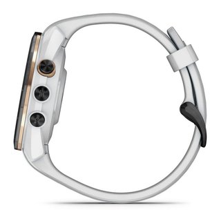Garmin Approach S70 42mm GPS-Uhr, schwarze Keramiklünette / weißes Silikonarmband