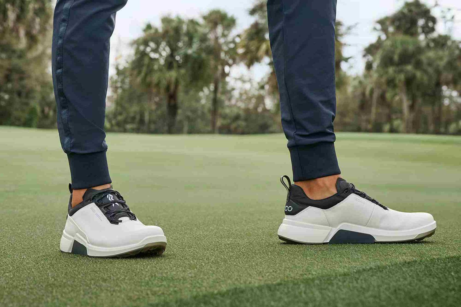 Ecco Biom H4 Herren Golfschuhe, weiss/schwarz
