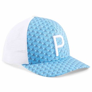 Puma Palms Trucker P Herren Cap, weiss/blau