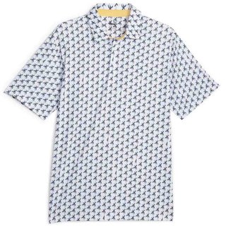 Puma Mattr Palms Herren Poloshirt, weiss/dunkelblau