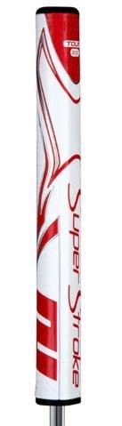 SuperStroke Zenergy Tour 2.0 putter grip, weiss/rot