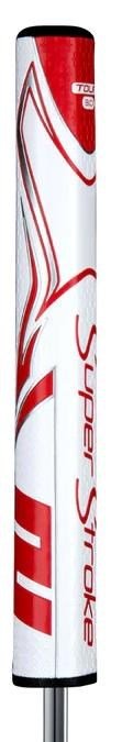 SuperStroke Zenergy Tour 3.0 putter grip, weiss/rot
