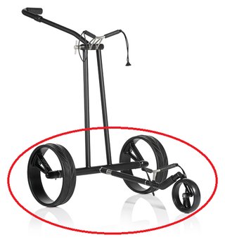 JuCad Complete Wheel Set (3) für PHANTOM TITAN Elektrotrolleys (Felgen und Reifen), titanium