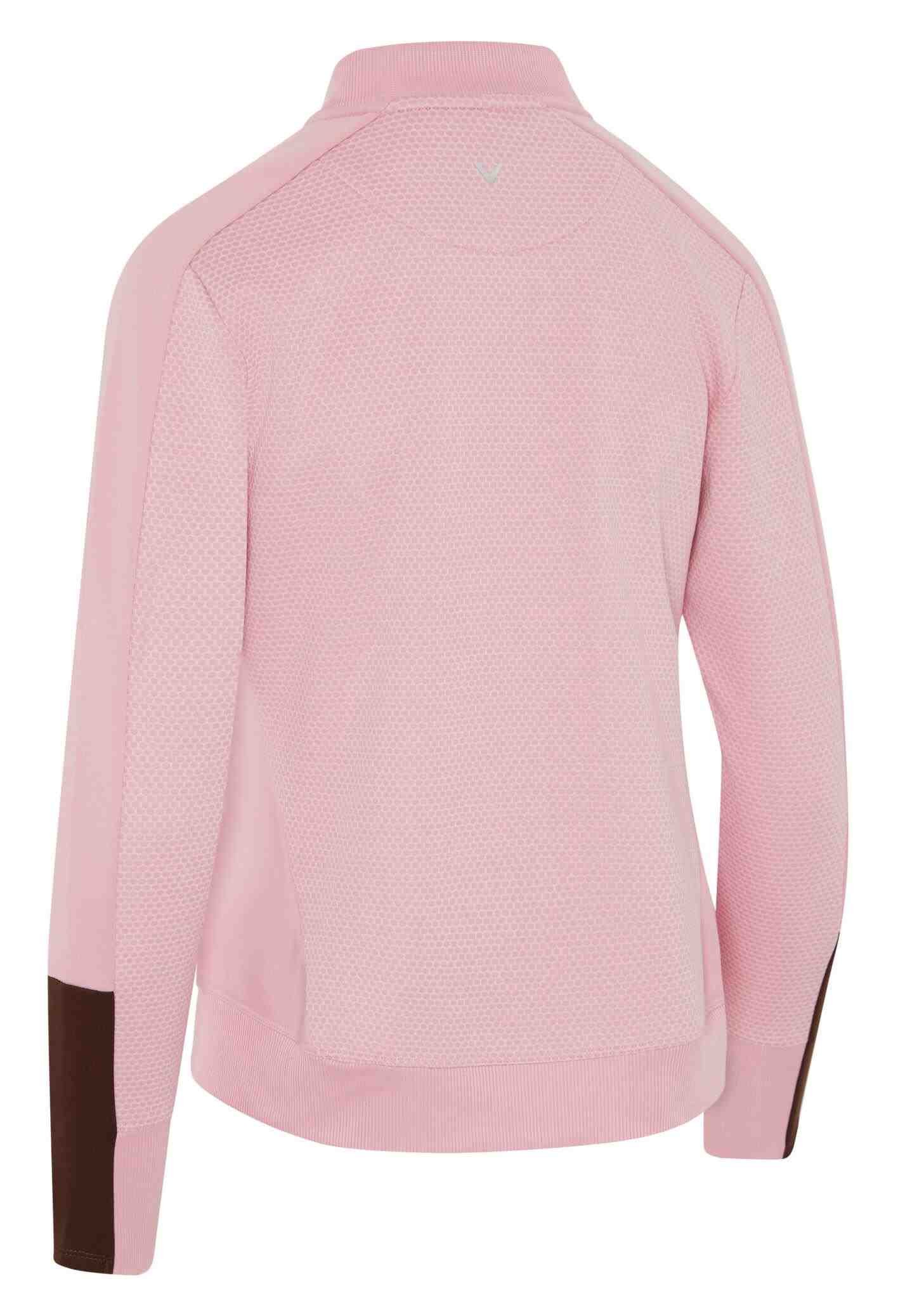 Callaway Heathered Fleece Damen Sweatshirt, pink nectar