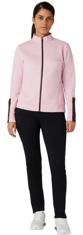 Callaway Heathered Fleece Damen Sweatshirt, pink nectar