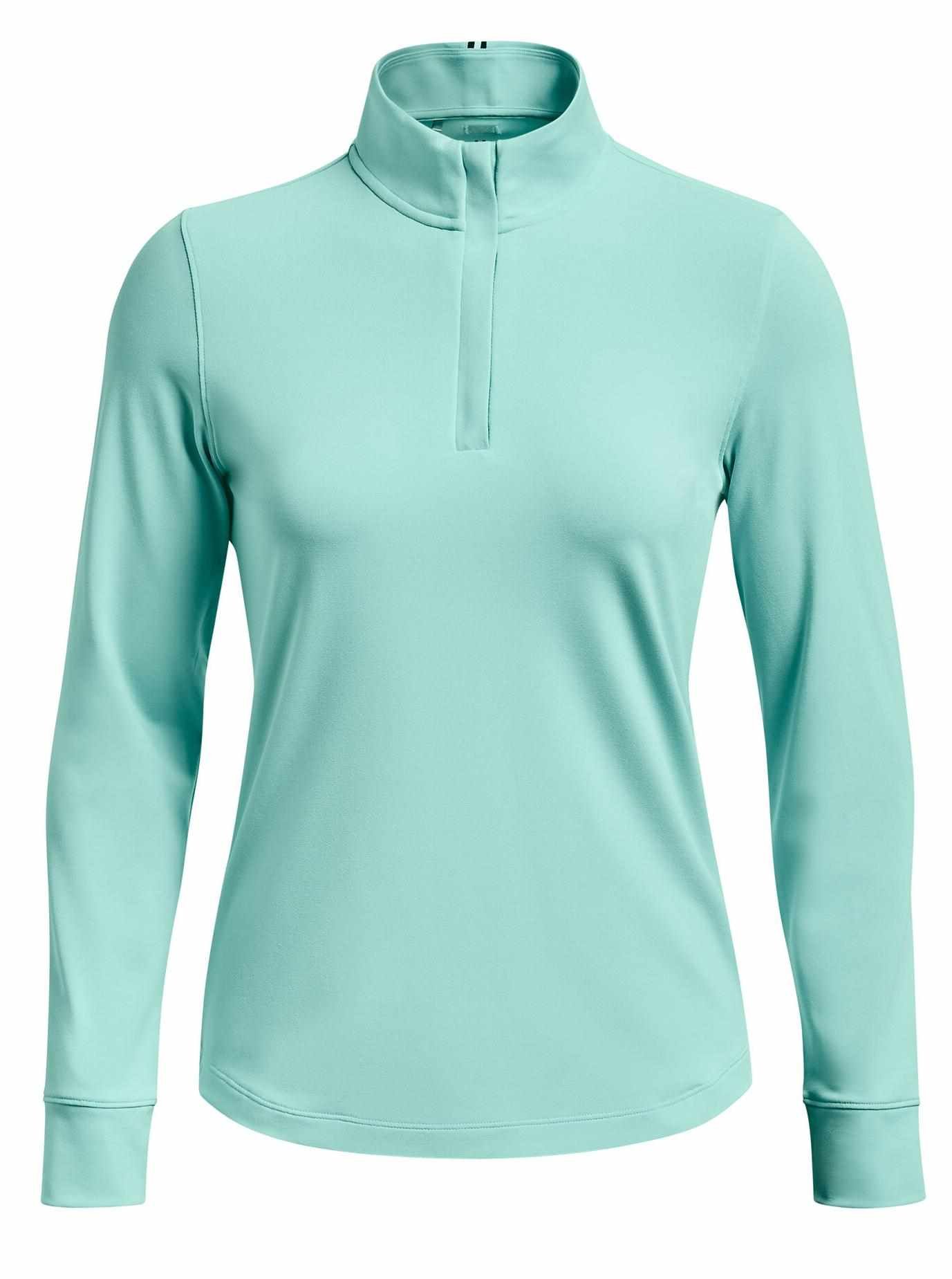 Under Armour Playoff 1/4 Zip Damen Sweatshirt, neo turquoise