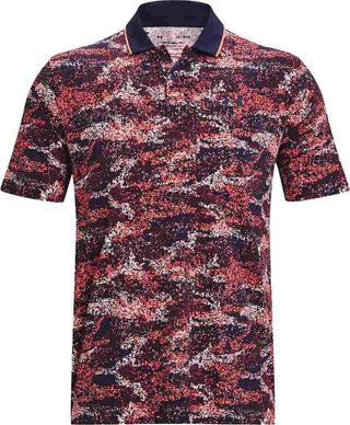 Under Armour Iso-Chill Edge Herren Poloshirt, dunkelblau/rot