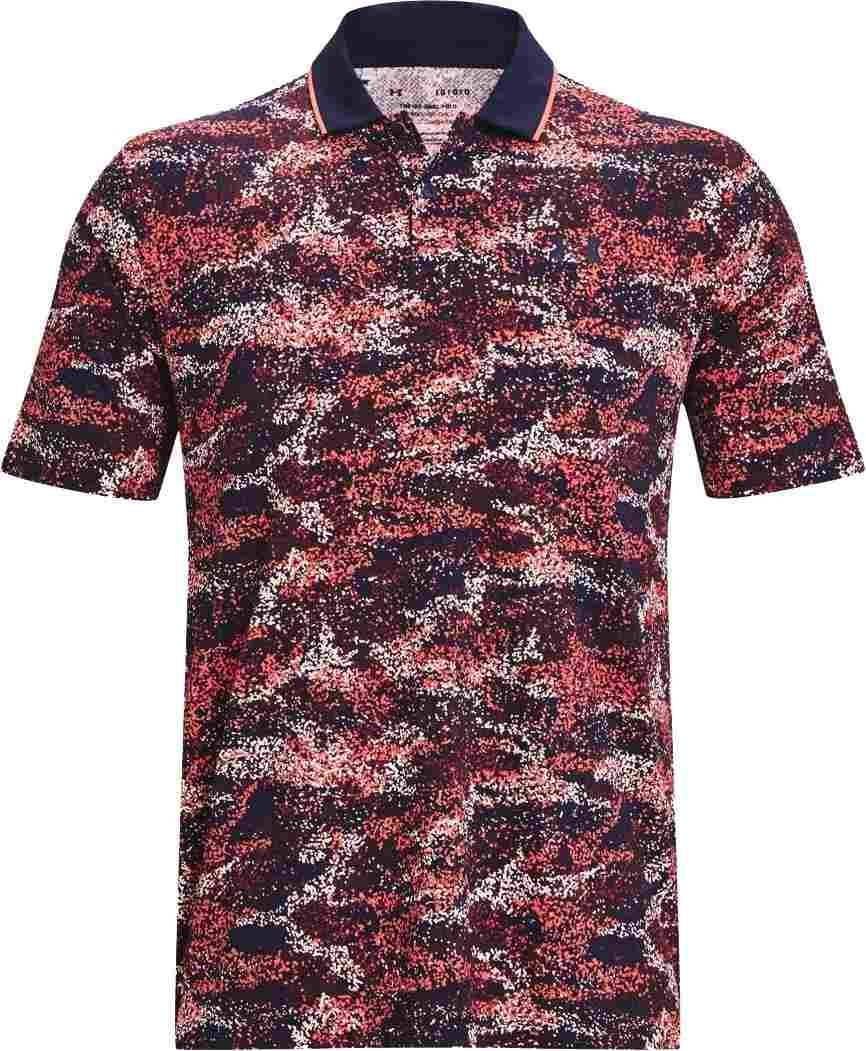 Under Armour Iso-Chill Edge Herren Poloshirt, dunkelblau/rot