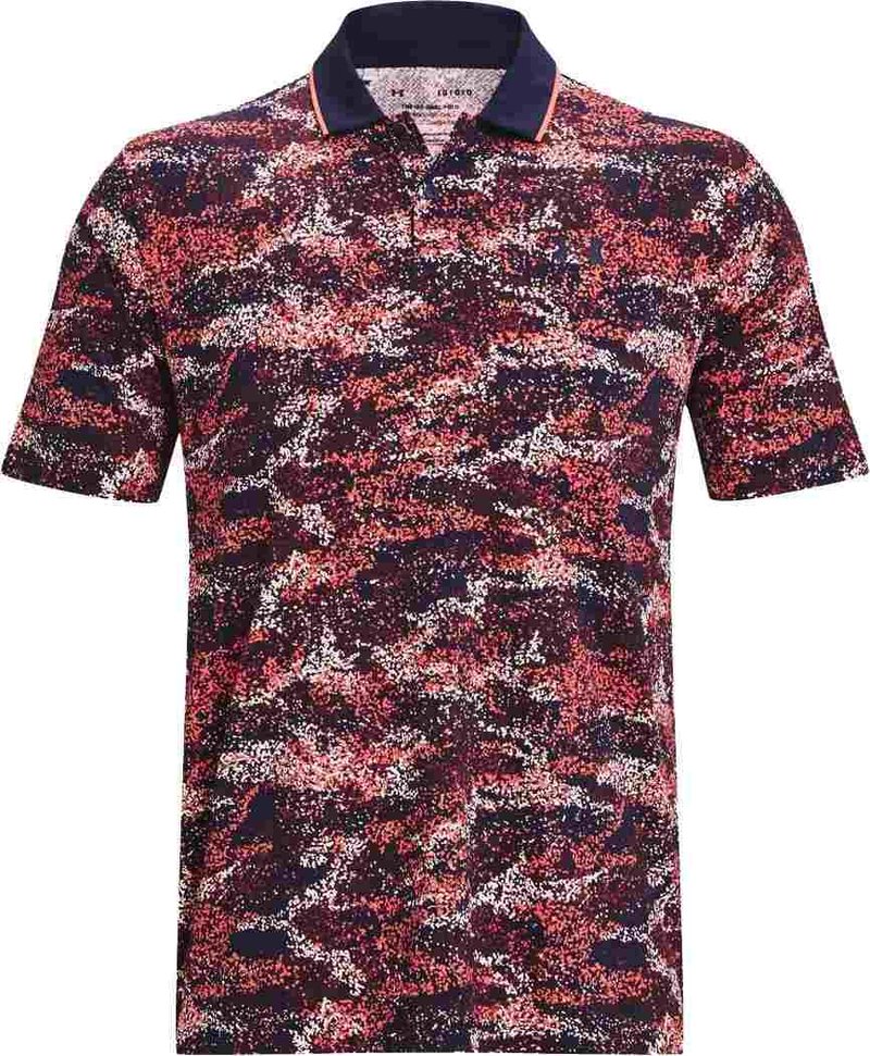Under Armour Iso-Chill Edge Herren Poloshirt, dunkelblau/rot