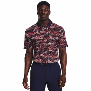 Under Armour Iso-Chill Edge Herren Poloshirt, dunkelblau/rot
