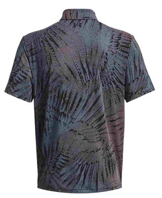 Under Armour Playoff 3.0 Printed Herren Poloshirt, schwarz/rosa