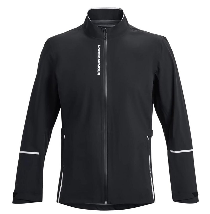 Under Armour Stormproof Cloudstrike Herrenjacke, schwarz/weiss