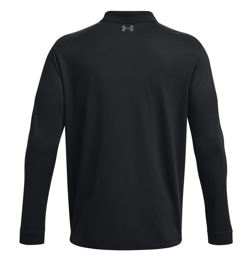 Under Armour Performance 3.0 Herren Langarm-Poloshirt, schwarz
