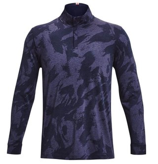 Under Armour Payoff Jacquard 1/4 Zip Herren Sweatshirt, dunkelblau