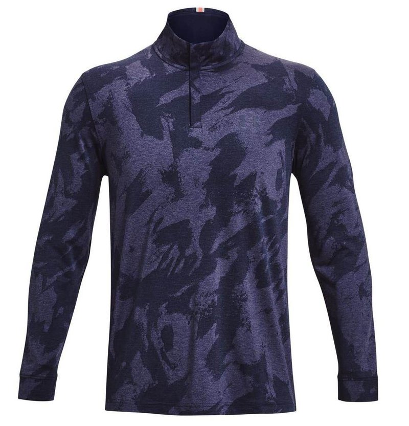 Under Armour Payoff Jacquard 1/4 Zip Herren Sweatshirt, dunkelblau
