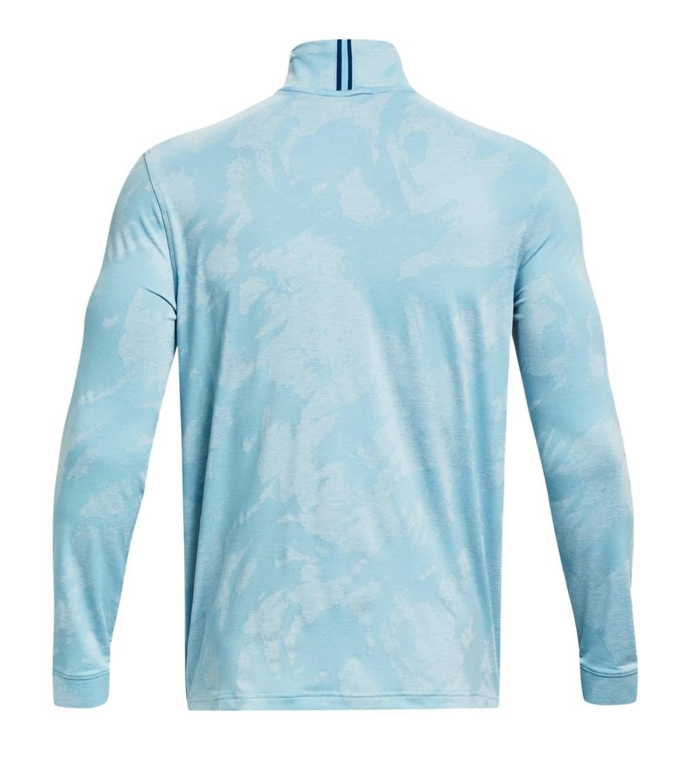Under Armour Payoff Jacquard 1/4 Zip Herren Sweatshirt, hellblau