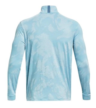 Under Armour Payoff Jacquard 1/4 Zip Herren Sweatshirt, hellblau