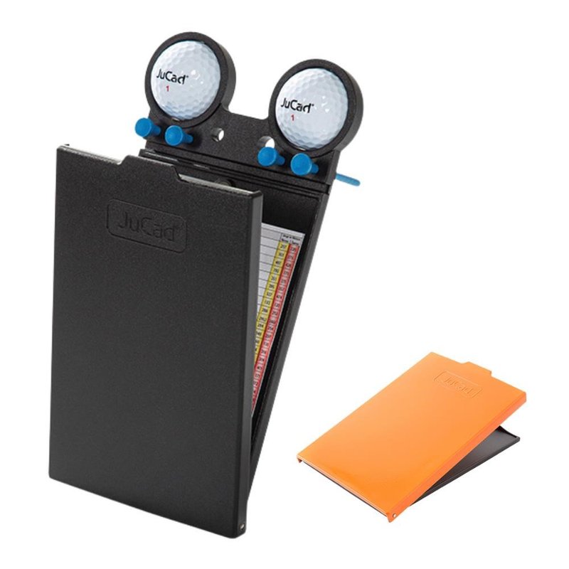 JuCad Scorekartenhalter, schwarz/orange Abdeckungs