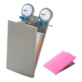 JuCad Scorekartenhalter, titanium/rosa Abdeckungs