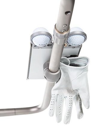 JuCad Scorekartenhalter, titanium/gelb Abdeckungs