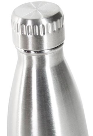 JuCad Stainless Steel Isolierflasche, Edelstahl