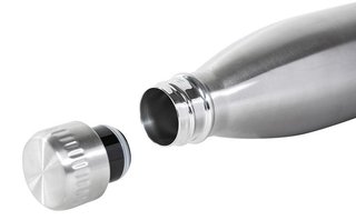 JuCad Stainless Steel Isolierflasche, Edelstahl