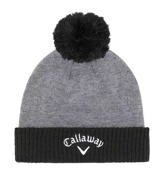 Callaway TA Pom Beanie Wintermütze, grau/schwarz