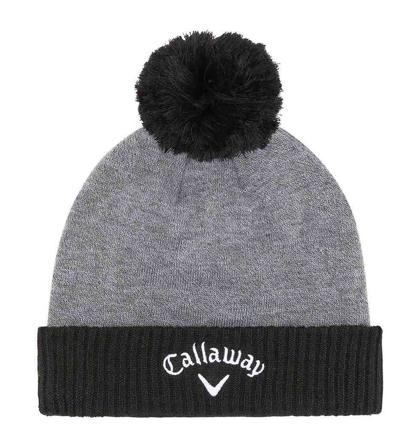 Callaway TA Pom Beanie Wintermütze, grau/schwarz