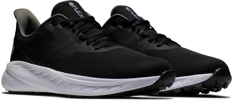 FootJoy Flex Herren Golfschuhe, schwarz/weiss
