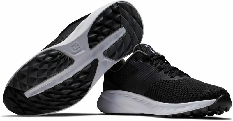 FootJoy Flex Herren Golfschuhe, schwarz/weiss