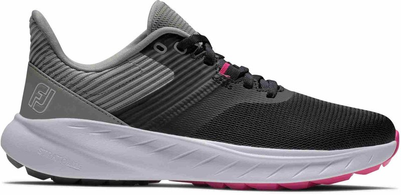 FootJoy Flex Damen Golfschuhe, schwarz/grau