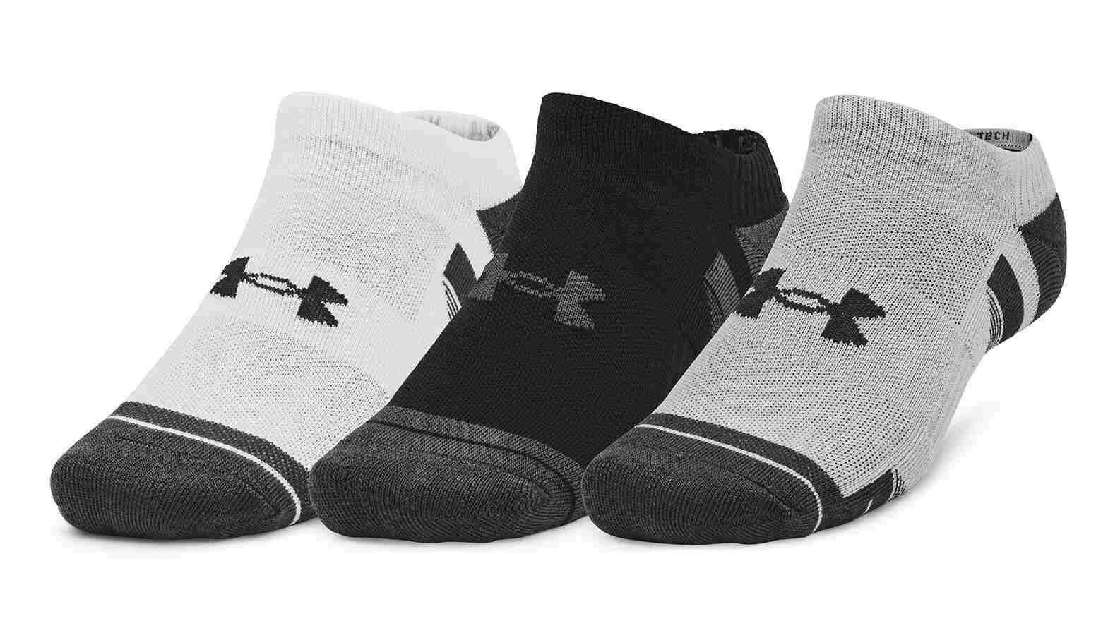Under Armour Performance Tech Herren Socken, 3Paar, mod gray