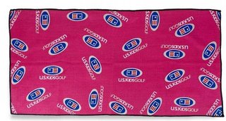 U.S. Kids Golf Multi Logo Microfiber Golfhandtuch, rosa