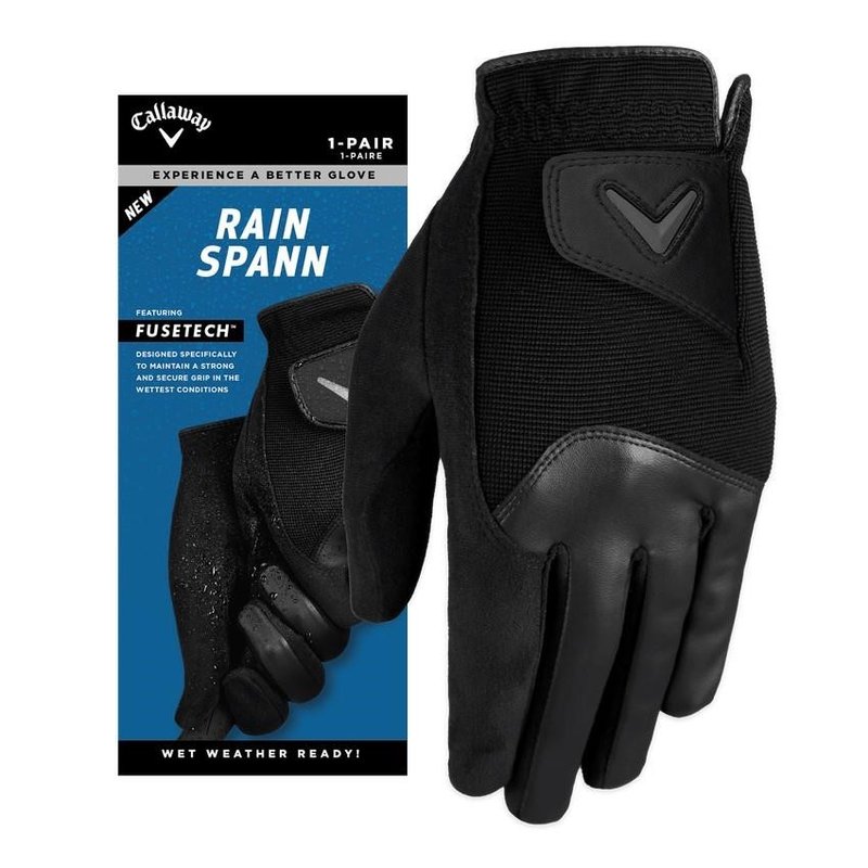 Callaway Rain Spann Herren Handschuh, schwarz, 1 Paar